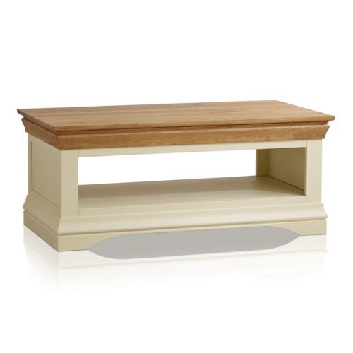 Bevel Coffee Table in Solid Oak Oak Furniture Land