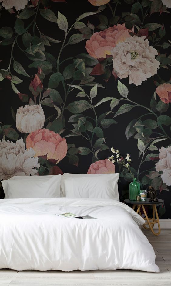 One Room Challenge - The Reveal | Floral wallpapers ...