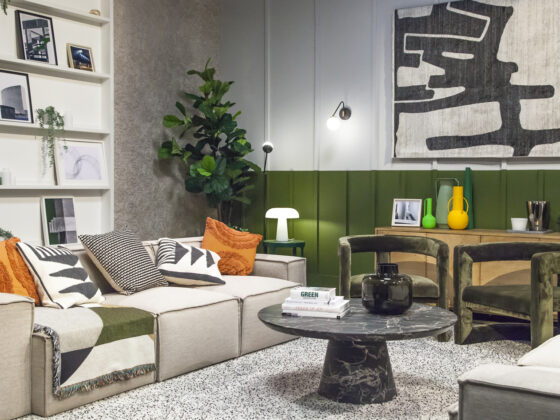 The eclectic breakout space from series 4 of Interior Design Masters