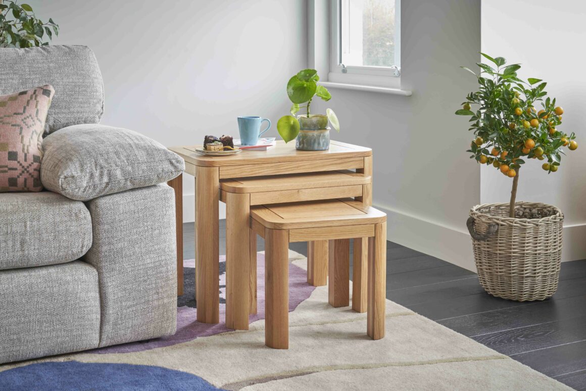 How to use a nest of tables The Oak Furnitureland Blog