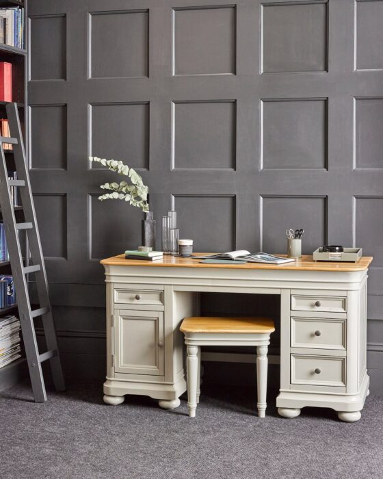 Brindle grey painted furniture office
