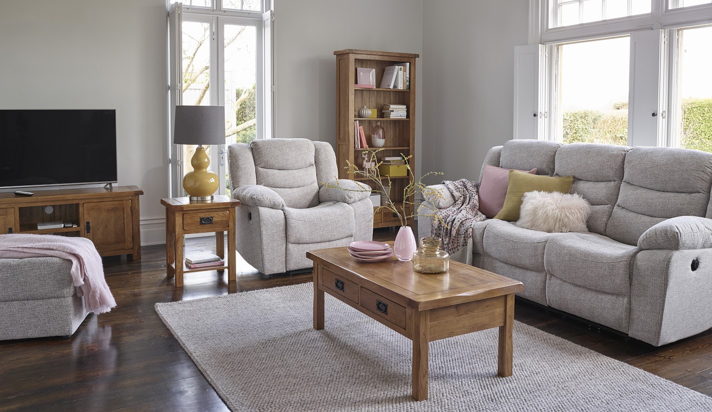Oak Furnitureland Grayson Recliner Sofa