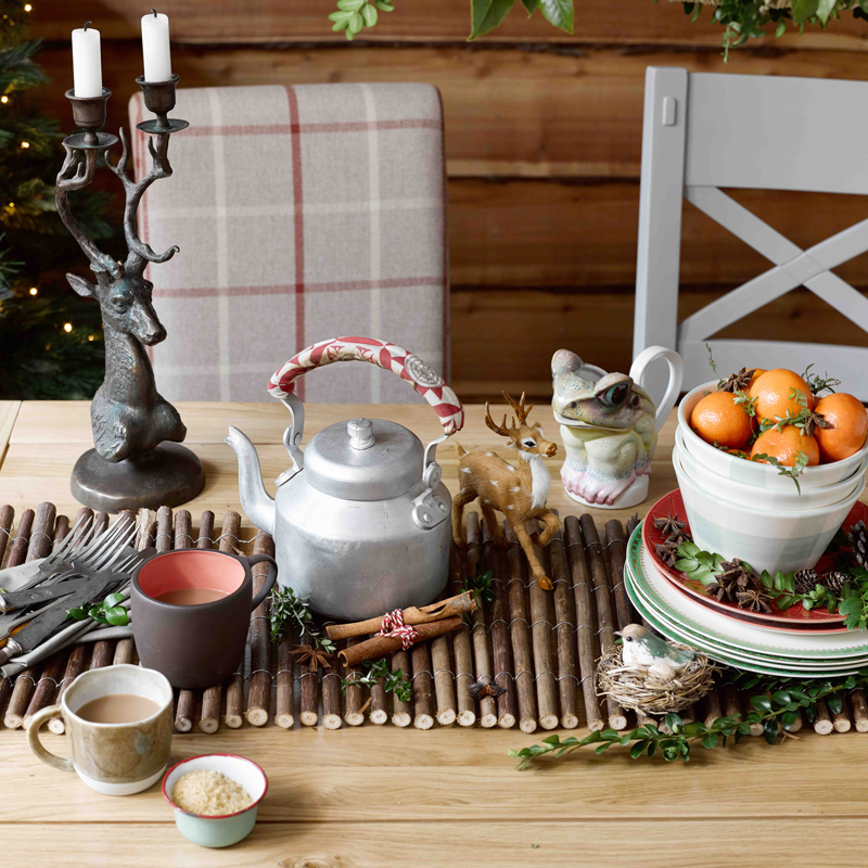Rustic Christmas Dining Table