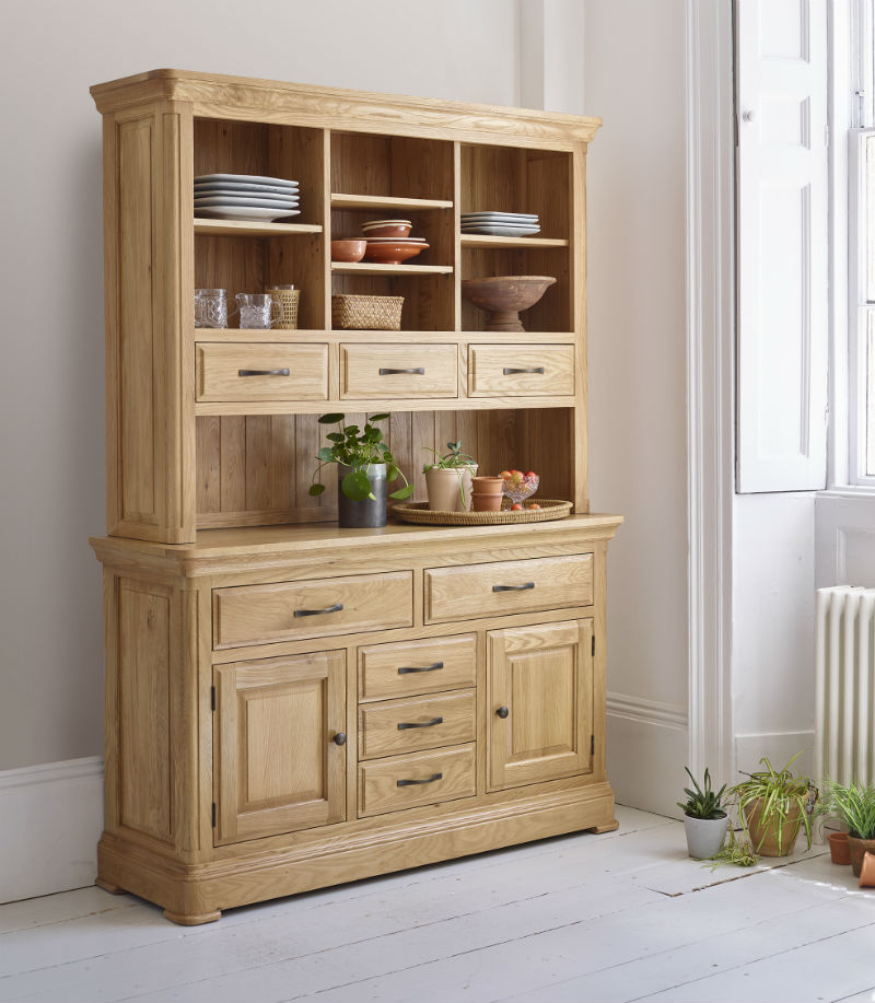 Style Your Dresser By Oak Furnitureland, Ready Assembled Welsh Dressers