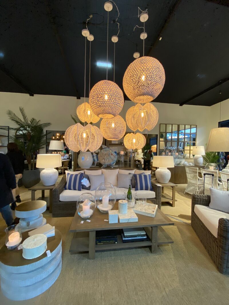 Neutral and rattan accessories at Maison & Object trade fair. 