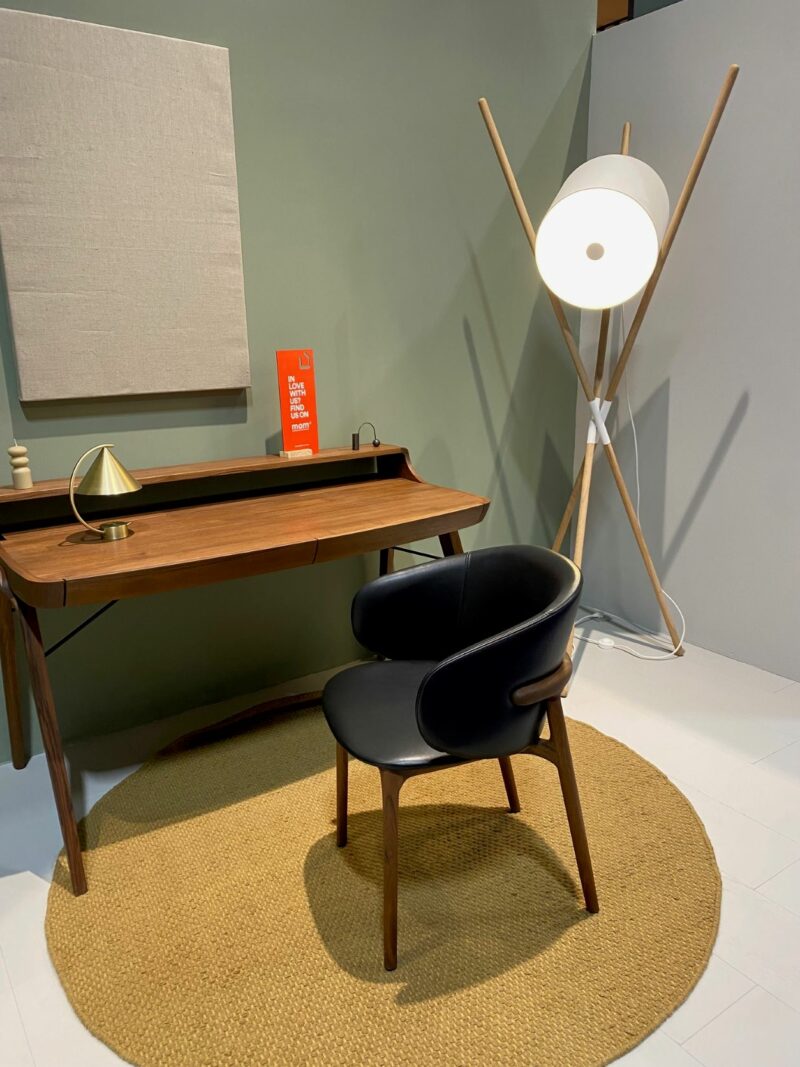 Retro-inspired furniture show at Maison & Objet trade fair in Paris.