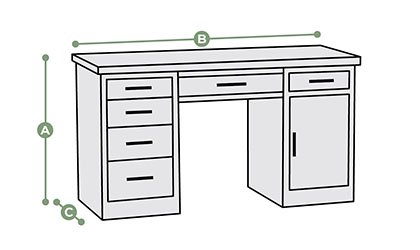 Romsey Desk Dimensions
