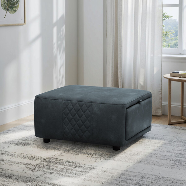 Dexter Shadow Fabric Sofas - Storage Footstool - Aldo Range - Oak Furnitureland