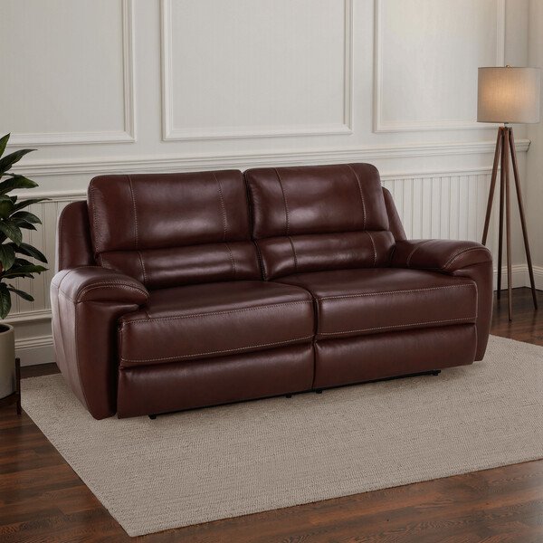 Tan Leather Sofas - 3 Seater Sofa - Austin Range - Oak Furnitureland