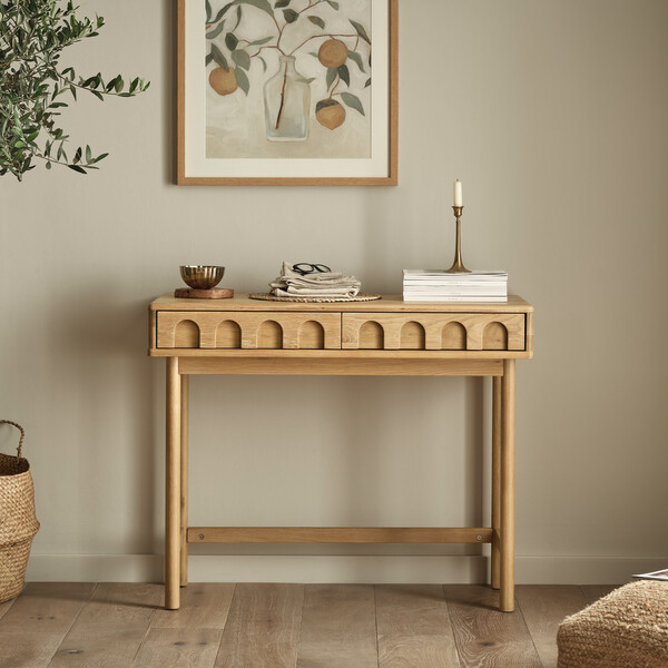 Natural Oak Desks - Desk - Belgrave Range - Oak Furnitureland
