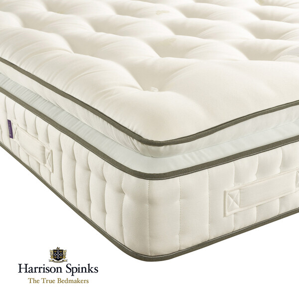 Wool & Pillowtop - Regular Mattresses - Super King-Size Mattress - Harrison Spinks Blakemere Matt Range - Oak Furnitureland