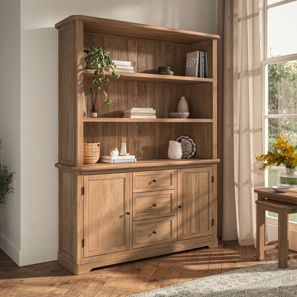 Natural Solid Oak Dressers - Large Dresser - Brennan Range - Oak Furnitureland