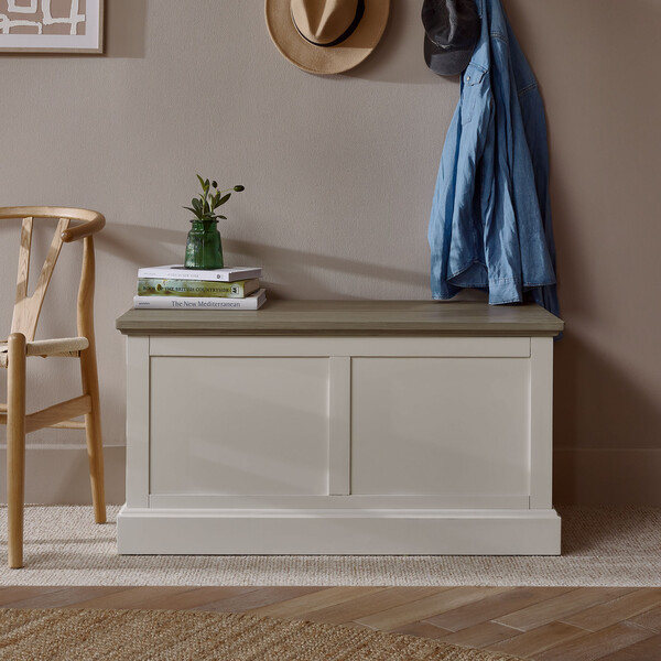 Painted Acacia & Ash Top Blanket Boxes - Blanket Box - Brompton Range - Oak Furnitureland