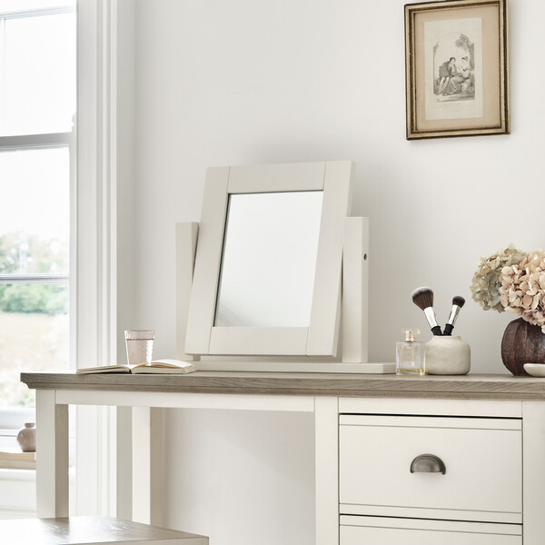 Painted Acacia Dressing Table Mirrors - Dressing Table Mirror - Brompton Range - Oak Furnitureland