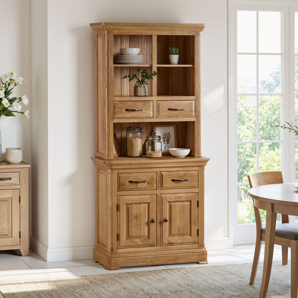 Natural Solid Oak Dressers - Small Dresser - Canterbury Range - Oak Furnitureland