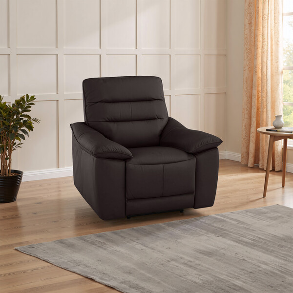 Brown Leather Sofas - Armchair - Carter Range - Oak Furnitureland