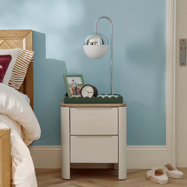 Chrome Lamps - Stanford Table Lamp - Oak Furnitureland