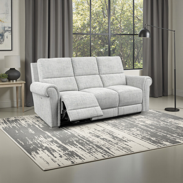 Keswick Dove Fabric Sofas - Modular 3 Seat Recliner - Colorado Range - Oak Furnitureland