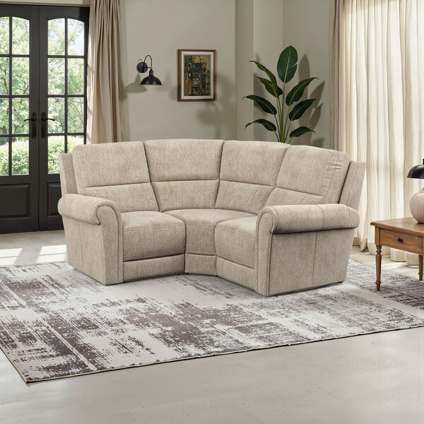 Jetta Beige Fabric Sofas - Modular 3 Seat Corner Sofa - Colorado Range - Oak Furnitureland