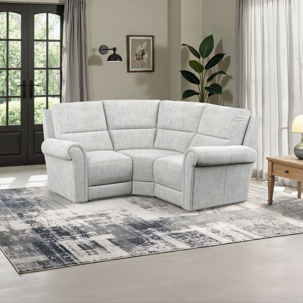 Keswick Dove Fabric Sofas - Modular 3 Seat Corner Sofa - Colorado Range - Oak Furnitureland