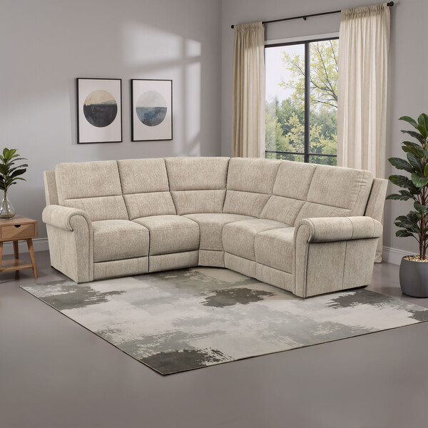 Jetta Beige Fabric Sofas - Modular 5 Seat Corner Sofa - Colorado Range - Oak Furnitureland