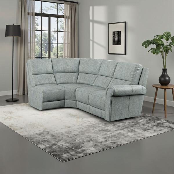 Santos Steel Fabric Sofas - Modular 4 Seat Right Hand Corner Sofa - Colorado Range - Oak Furnitureland