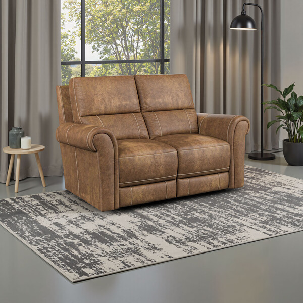 Ranch Brown Fabric Sofas - Modular 2 Seater Sofa - Colorado Range - Oak Furnitureland