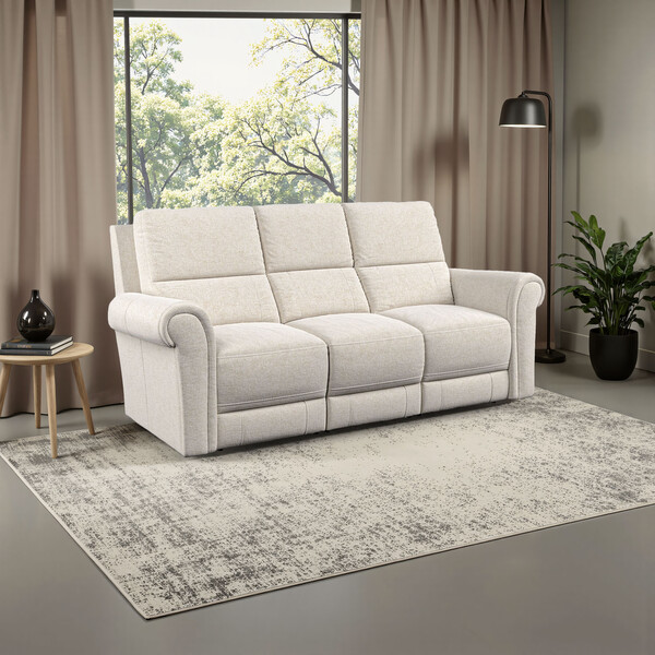 Hopsack Natural Fabric Sofas - Modular 3 Seater Sofa - Colorado Range - Oak Furnitureland