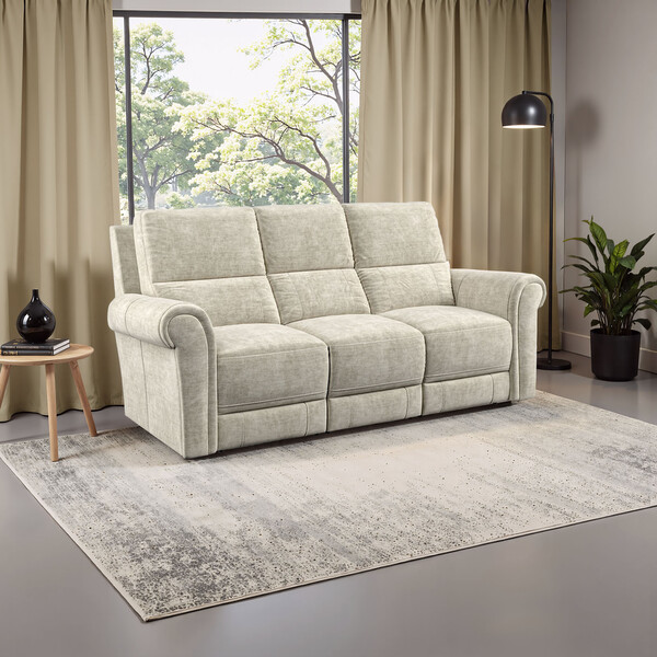 Plush Beige Fabric Sofas - Modular 3 Seater Sofa - Colorado Range - Oak Furnitureland