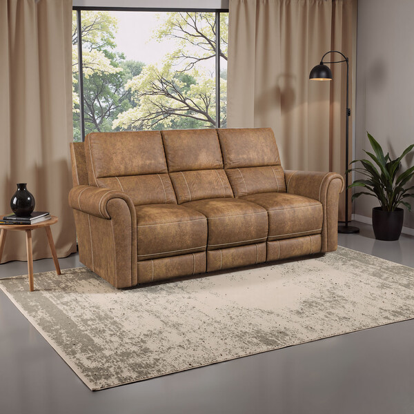 Ranch Brown Fabric Sofas - Modular 3 Seater Sofa - Colorado Range - Oak Furnitureland