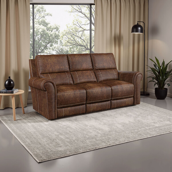Ranch Dark Brown Fabric Sofas - Modular 3 Seater Sofa - Colorado Range - Oak Furnitureland