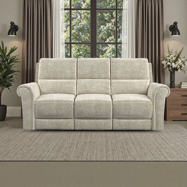 Plush Beige Fabric Sofas - 3 Seater Sofa - Colorado Range - Oak Furnitureland