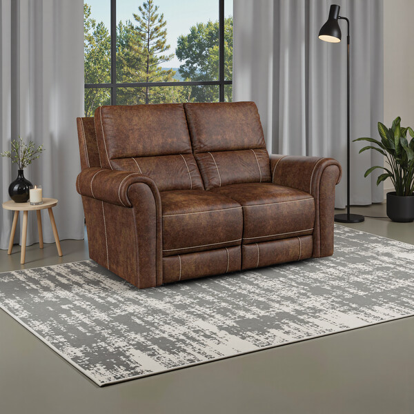 Ranch Dark Brown Fabric Sofas - 2 Seater Sofa - Colorado Range - Oak Furnitureland