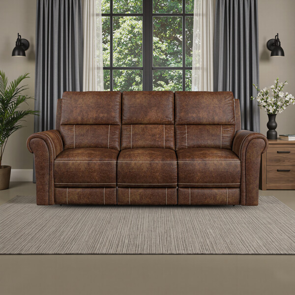 Ranch Dark Brown Fabric Sofas - 3 Seater Sofa - Colorado Range - Oak Furnitureland