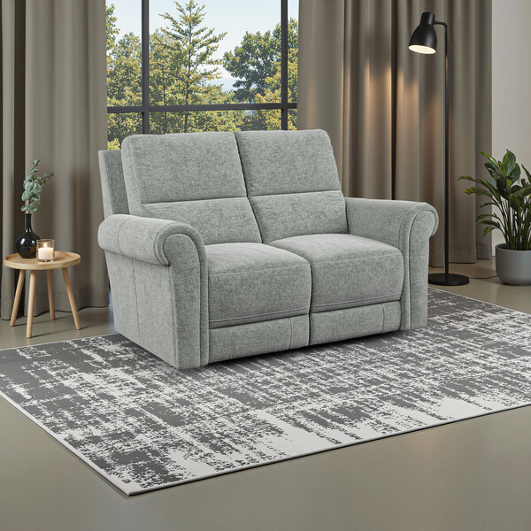 Hopsack Platinum  Fabric Sofas - 2 Seater Sofa - Colorado Range - Oak Furnitureland