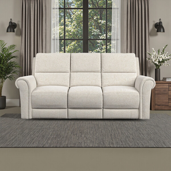 Hopsack Natural Fabric Sofas - 3 Seater Sofa - Colorado Range - Oak Furnitureland