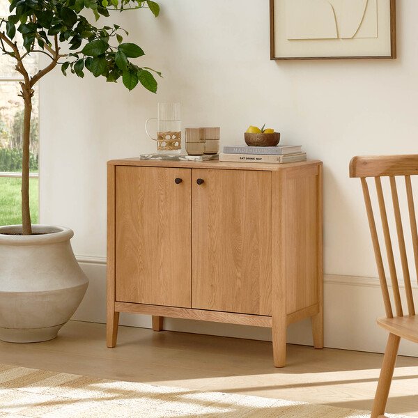 Natural Oak Sideboards - Small Sideboard - Corton Range - Oak Furnitureland