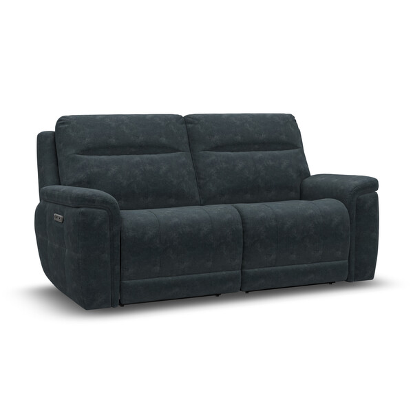 Dexter Shadow Fabric Sofas - 3 Seater Electric Recliner Sofa - Dalton Range - Oak Furnitureland