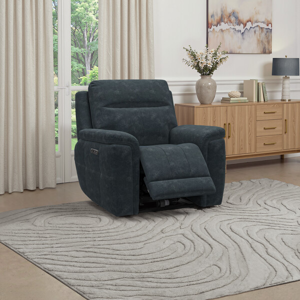 Dexter Shadow Fabric Sofas - Electric Recliner Armchair - Dalton Range - Oak Furnitureland