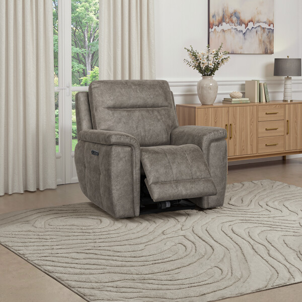 Marble Mink Fabric Sofas - Electric Recliner Armchair - Dalton Range - Oak Furnitureland