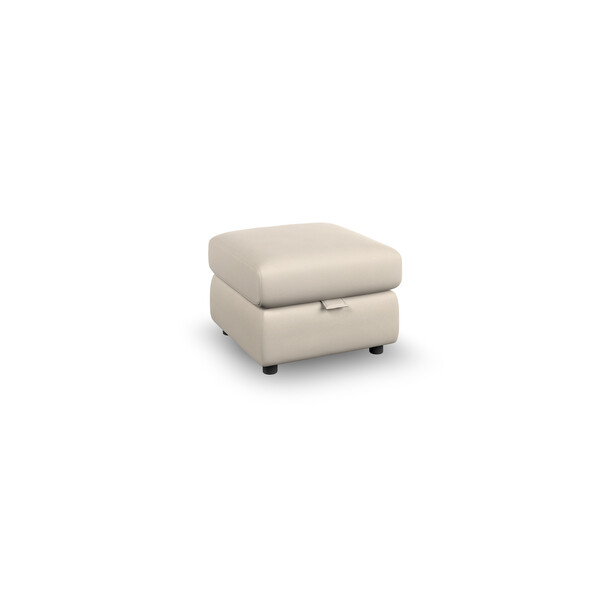 Bella Barley White Fabric Sofas - Storage Footstool - Dalton Range - Oak Furnitureland