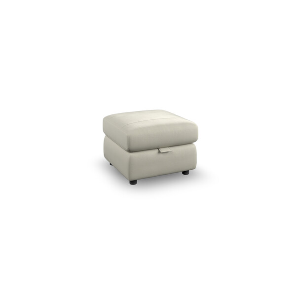 Bone China Leather Sofas - Storage Footstool - Dalton Range - Oak Furnitureland