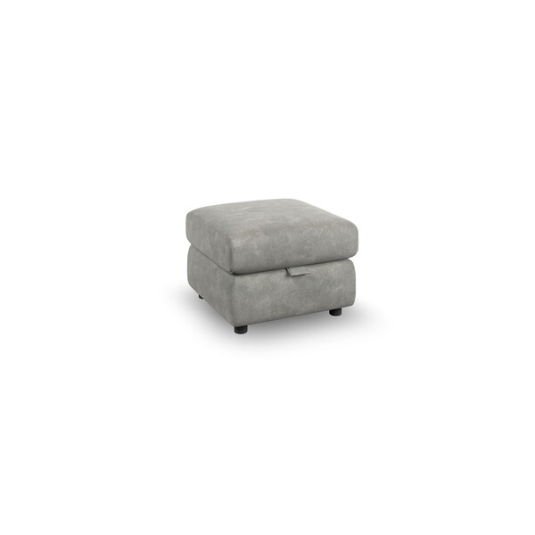 Dexter Stone Fabric Sofas - Storage Footstool - Dalton Range - Oak Furnitureland