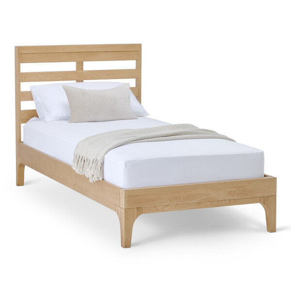 Natural Oak Beds - Single Bed - Durham Range - Oak Furnitureland