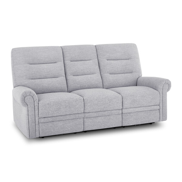 Keswick Dove Fabric Sofas - 3 Seater Static Sofa - Eastbourne Range - Oak Furnitureland