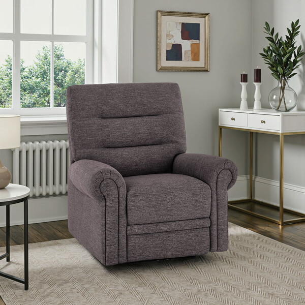 Andaz Charcoal Fabric Sofas - Static Armchair - Eastbourne Range - Oak Furnitureland