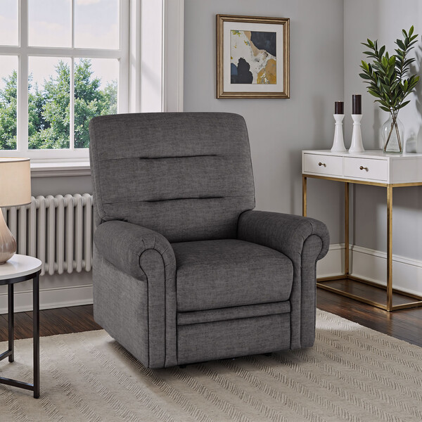 Plush Charcoal Fabric Sofas - Armchair - Eastbourne Range - Oak Furnitureland