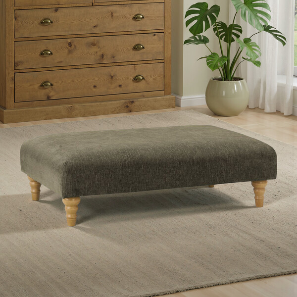 Marlan Olive Green Fabric Sofas - Footstool  - Milldale Range - Oak Furnitureland