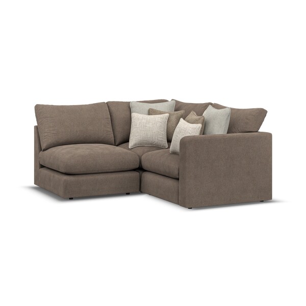 Burrow Fabric Sofas - Modular 3 Seat Right Hand Corner Sofa - Elston Range - Oak Furnitureland