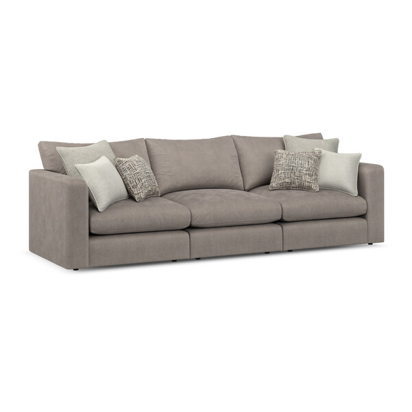 Clay Fabric Sofas - Modular 3 Seat Sofa - Elston Range - Oak Furnitureland